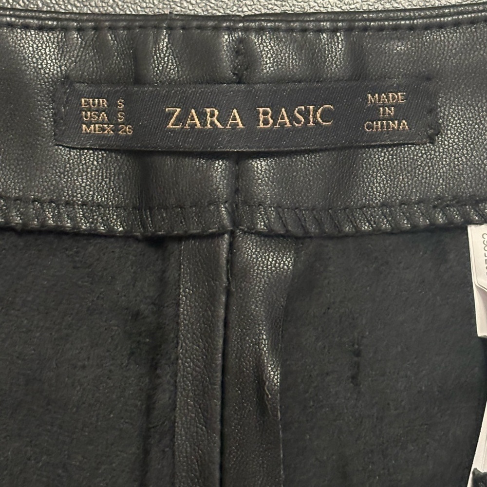 Zara faux leather mini skirt size small - Picture 4 of 11